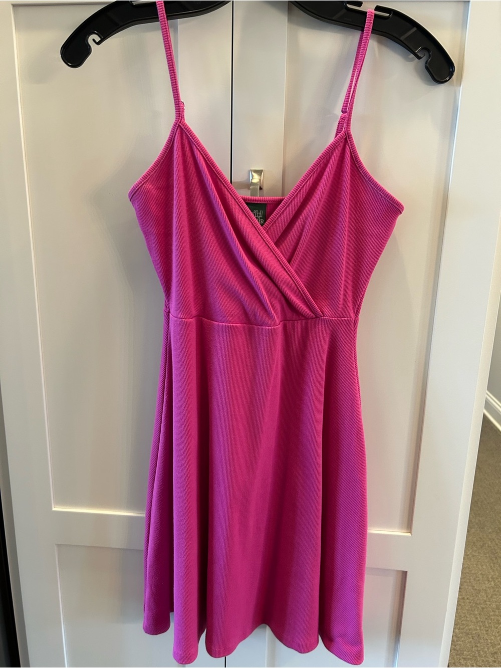 Wild Fable Fuchsia Wrap-Front Spaghetti Strap Dress XS
